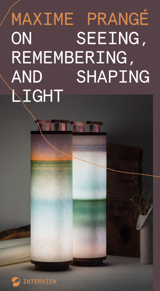 Maxime Prangé on Seeing, Remembering, and Shaping Light